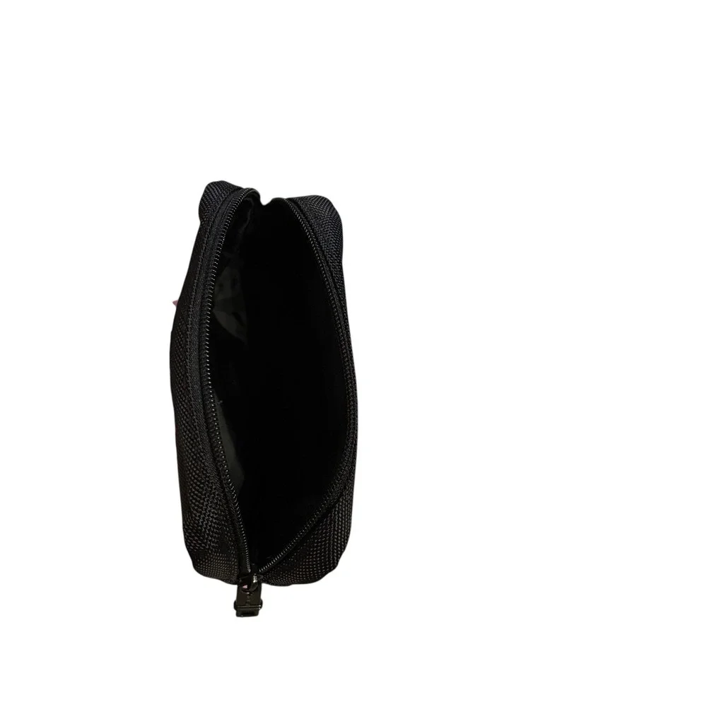 Tumi For Delta‎ Mesh Travel Toiletry Bag Black Zipper Pouch 6.5